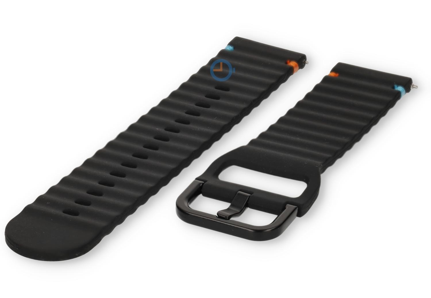 Tuck under siliconen bandje: 22mm black
