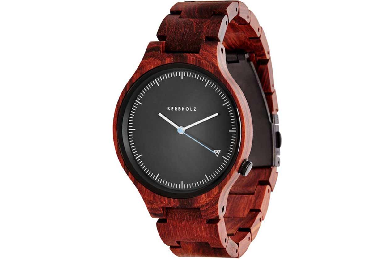 Kerbholz horlogeband Lamprecht Rosewood