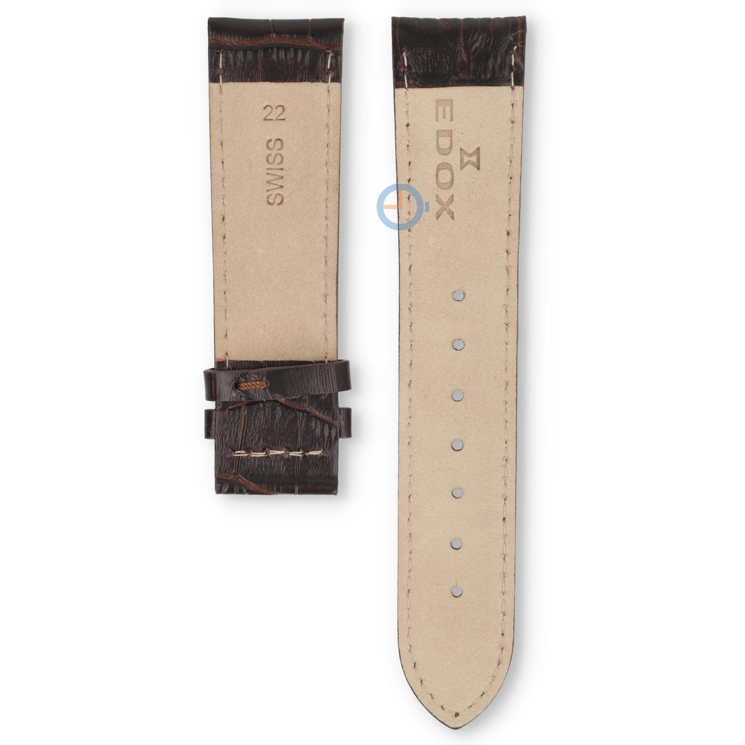 Edox Les Vauberts 10236 Horlogeband Bruin