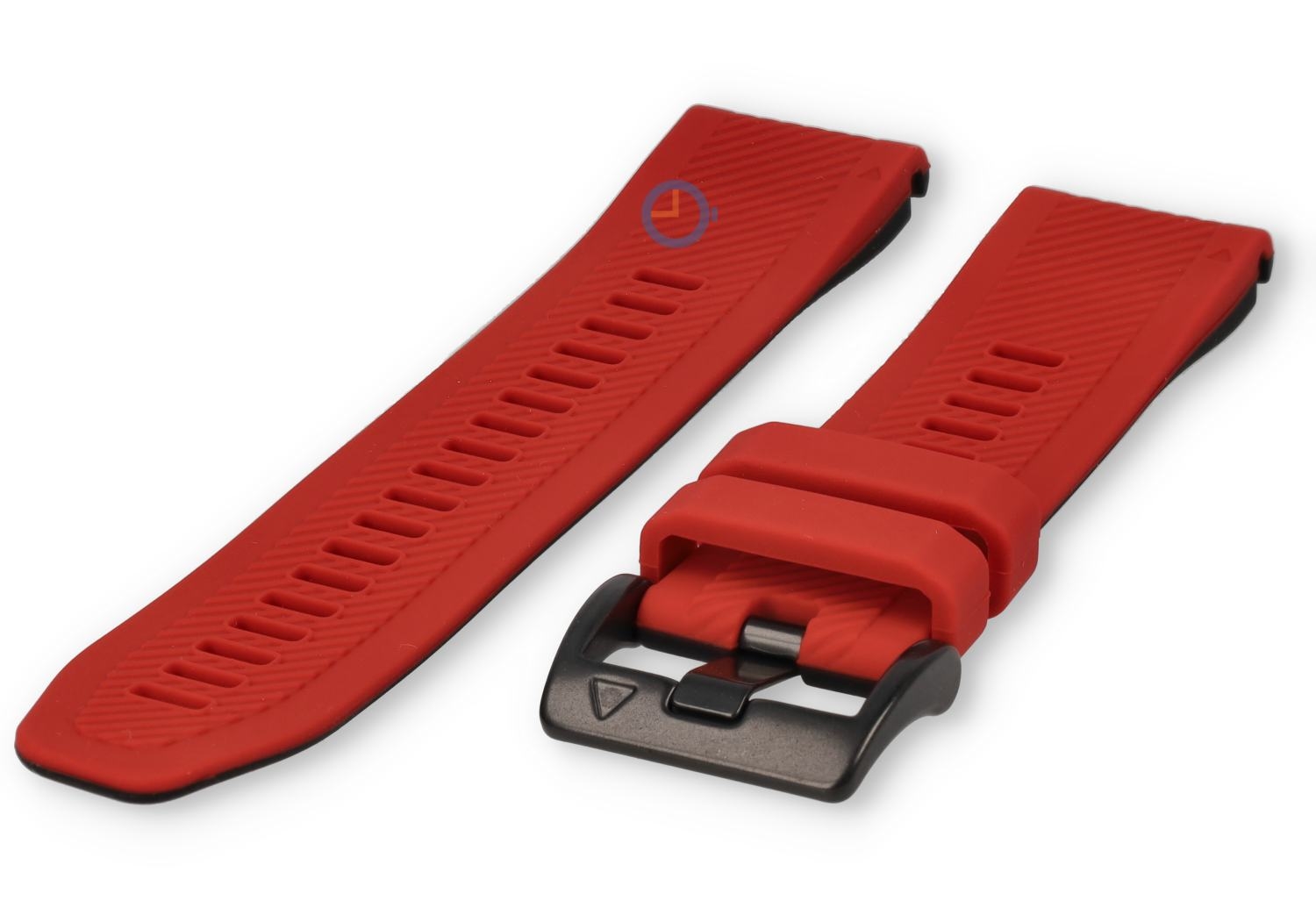 Garmin Fenix 7 siliconen bandje - red/black - 22mm