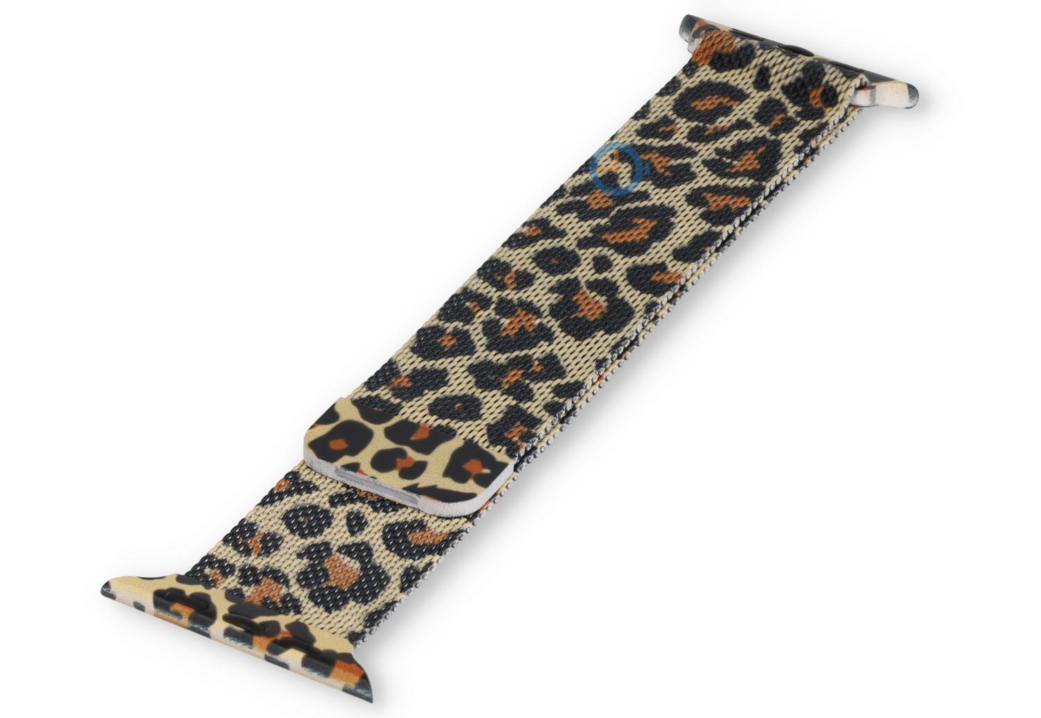 Milanees Apple watch bandje - 45 - desert leopard