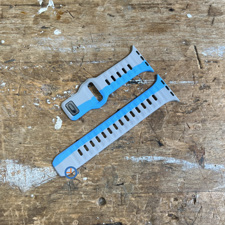 Siliconen horlogebandje Apple Watch 41mm - grijs blauw