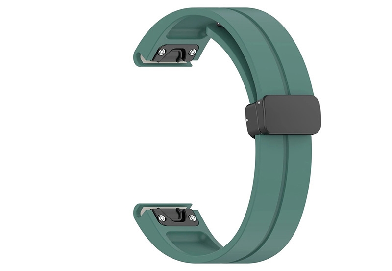 Garmin 22mm bandje - Saliegroen - magnetische vouwsluiting