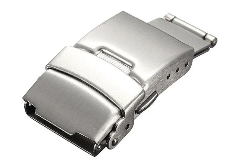Vouwsluiting voor metaal - 22mm - mat zilver