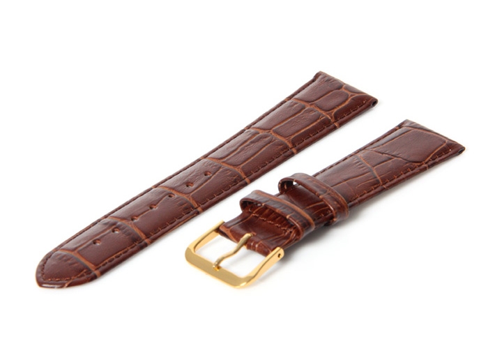 Horlogeband 20mm bruin
