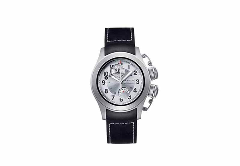 Hamilton horlogeband H77716353 - zwart siliconen