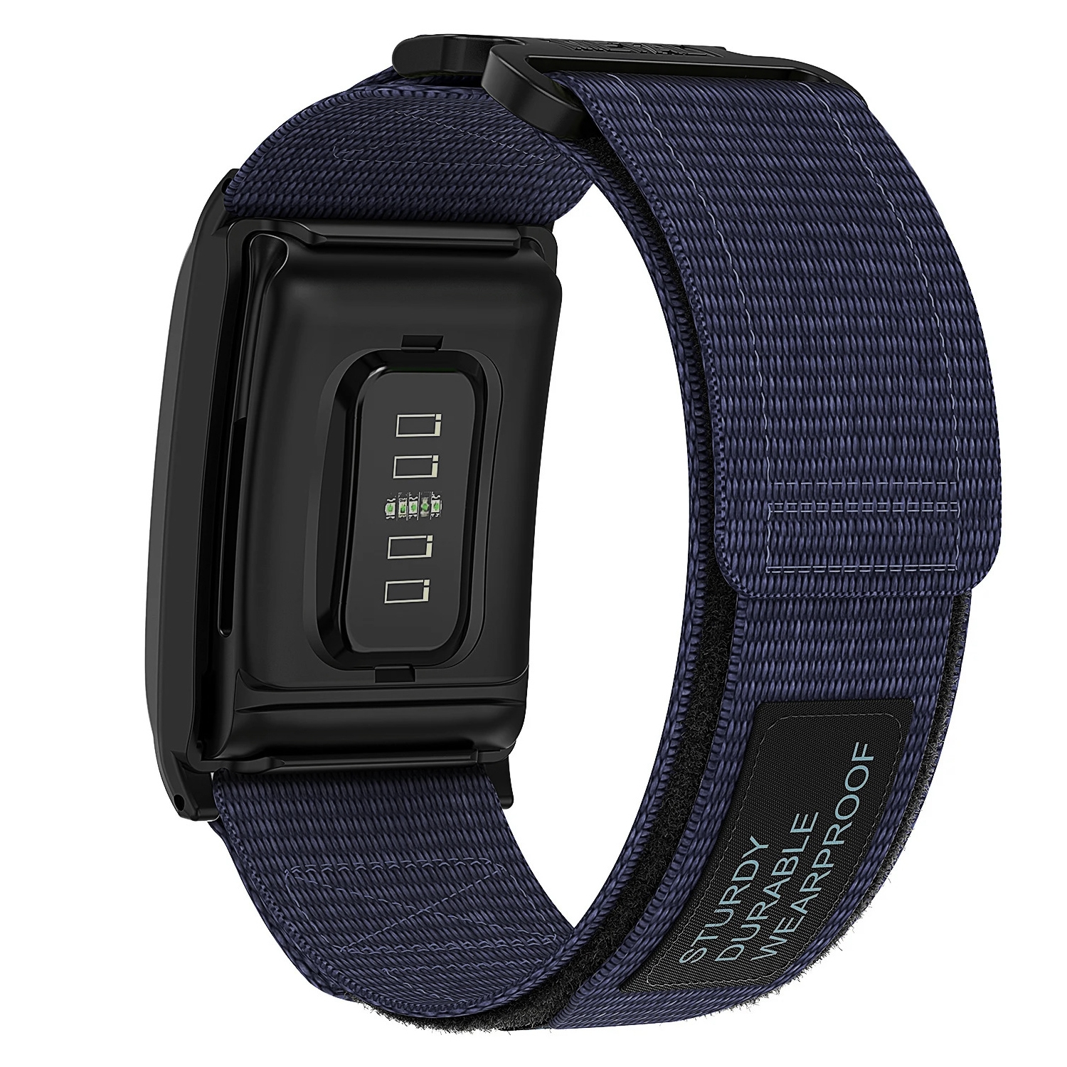 Whoop 4.0 band - marine blauw nylon klittenband