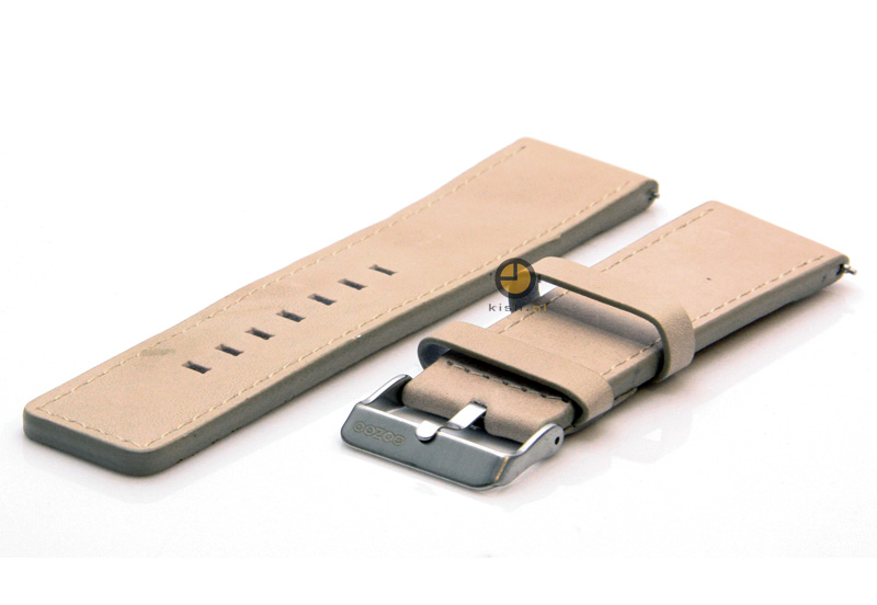 Oozoo horlogeband 20mm beige leer