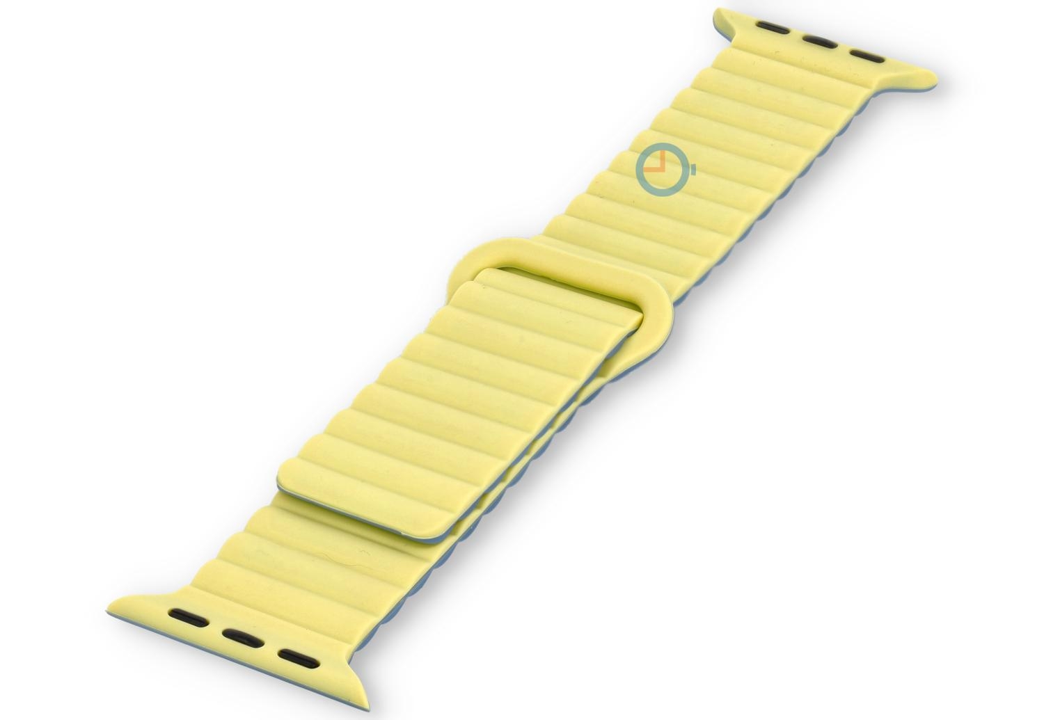 Magnetisch bandje Apple Watch 41mm - geel blauw