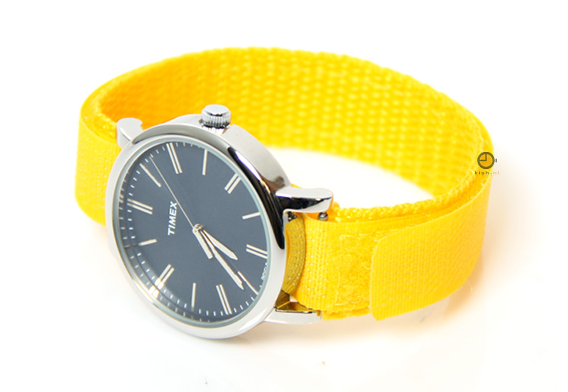 Klittenband horlogeband - 20mm - geel