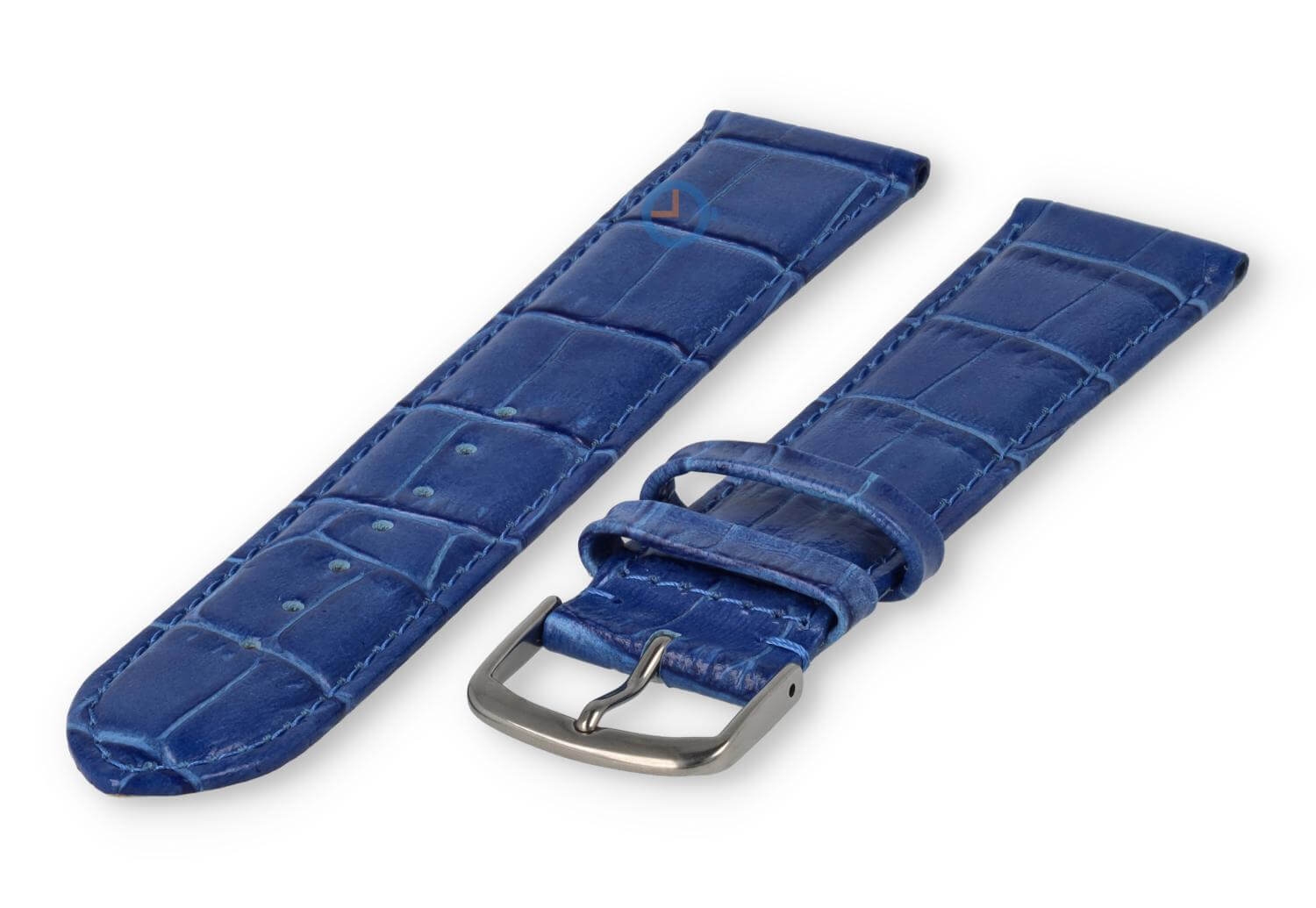 Licht opgevulde XL horlogeband - 22mm - koningsblauw