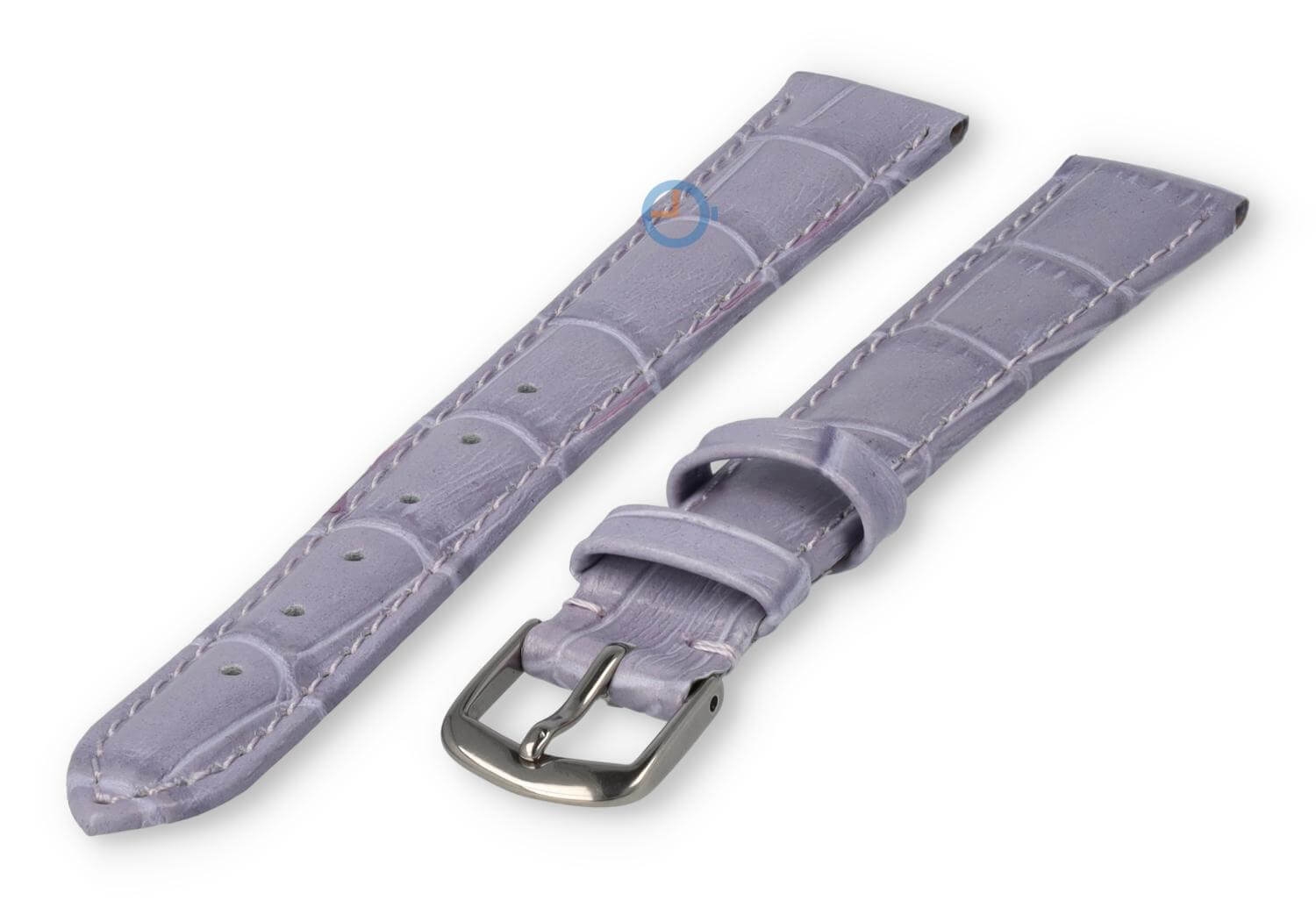 XL horlogeband van leer - 14mm - lavendel