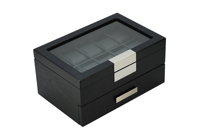 Design horlogekist voor 20 horloges - zwart