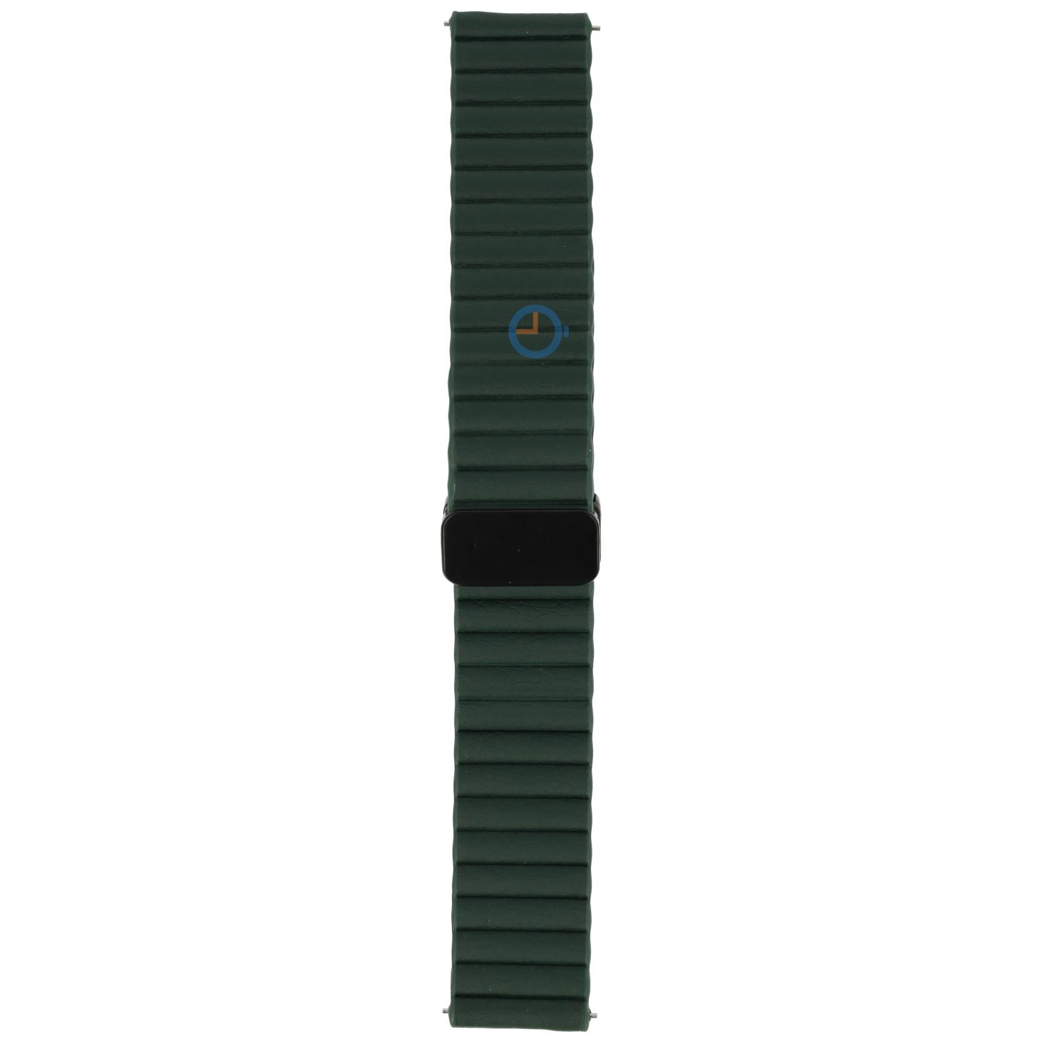 Magnetisch leren bandje - 22mm - groen