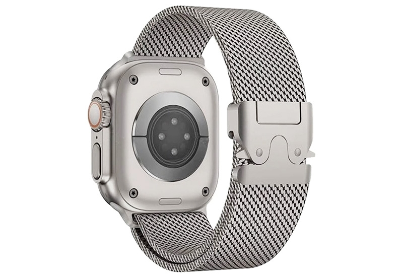 Milanees bandje - Apple Watch 49mm - titaniumgrey