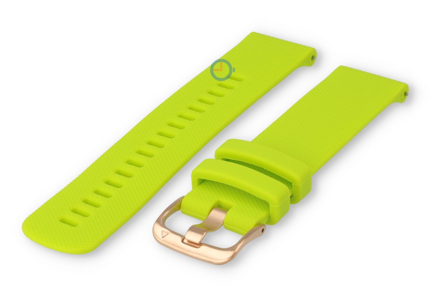 Siliconen sporthorloge band 20mm - neon groen