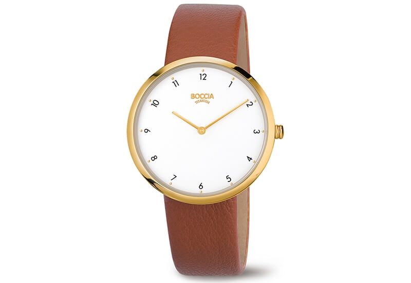 Boccia 3309-06 horlogeband leer