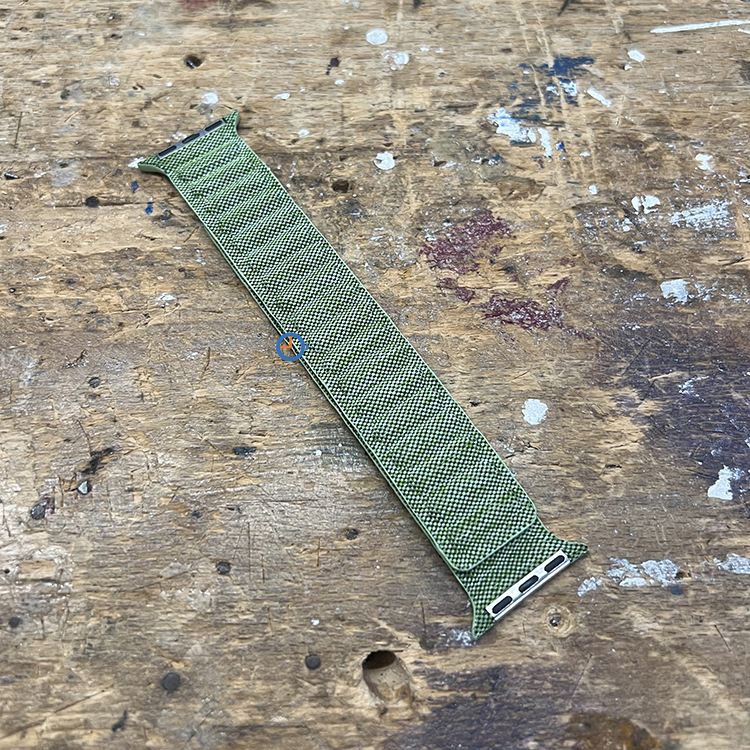 Denim Nylon Magnetic Bandje - Apple Watch 41mm - green