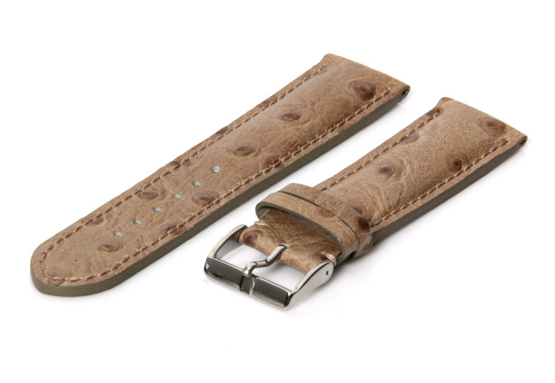 Horlogeband 24mm taupe
