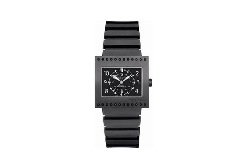 Hamilton horlogeband H79585333 - zwart siliconen