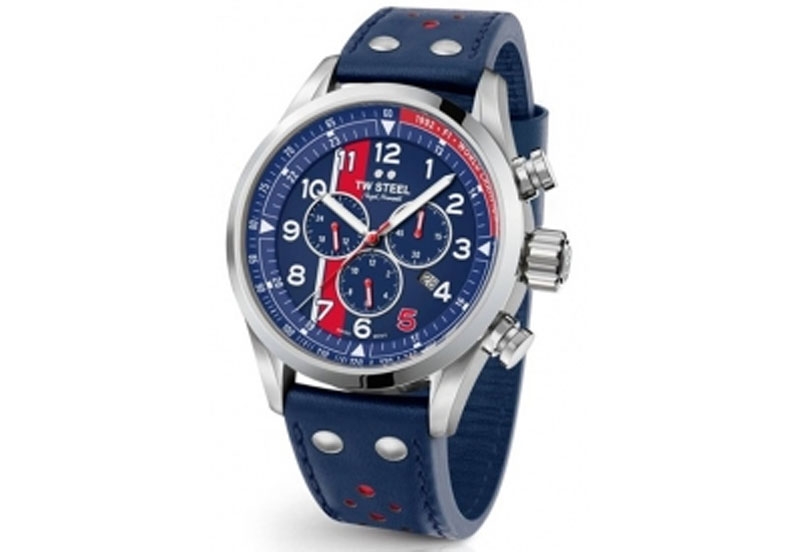 TW Steel Volante SVS307 horlogeband blauw - 24 mm
