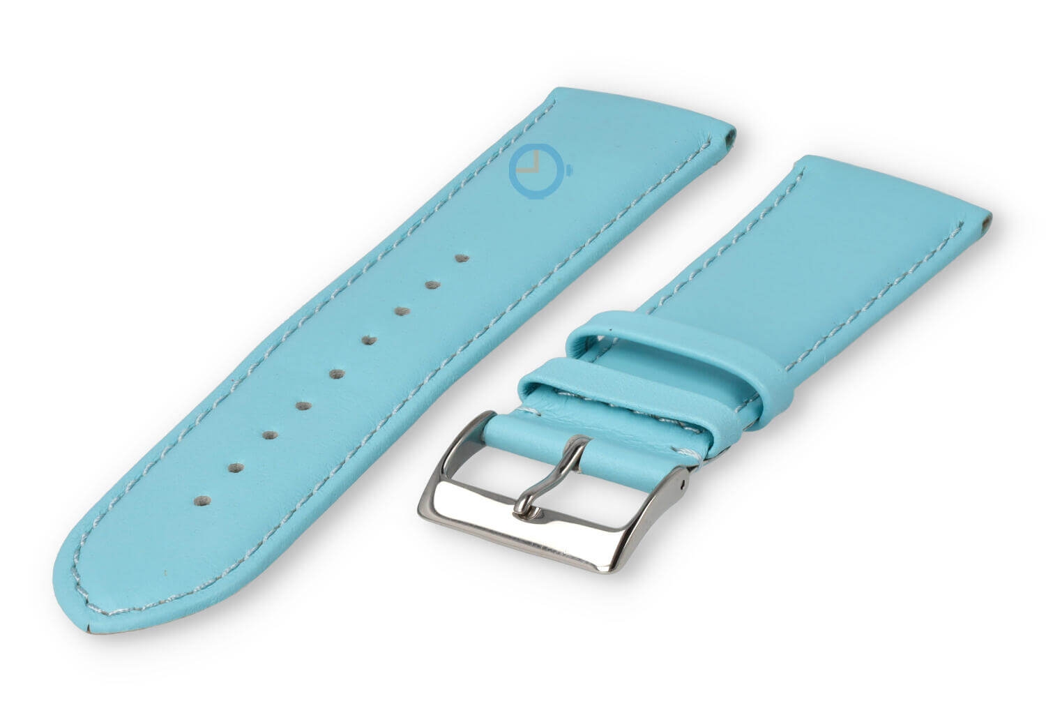 22mm horlogeband glad leer - laguna