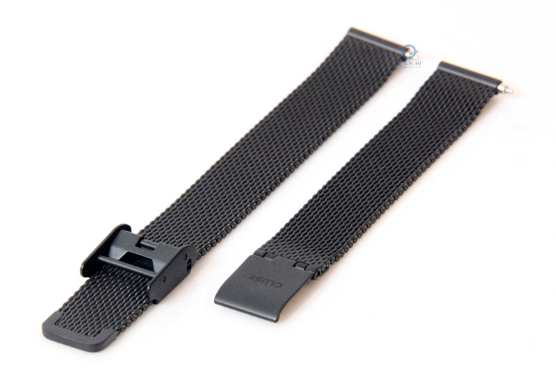 Cluse horlogeband La Vedette milanees zwart CLS504