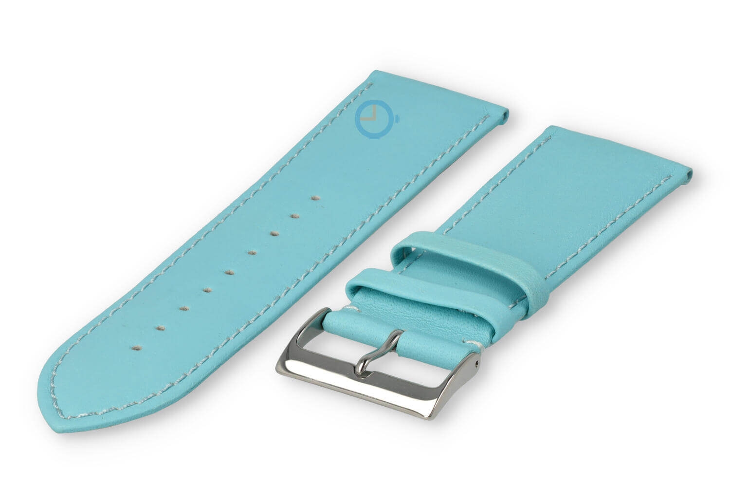 28mm horlogeband glad leer - laguna