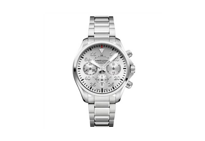 Hamilton horlogeband H64666155 - zilver staal