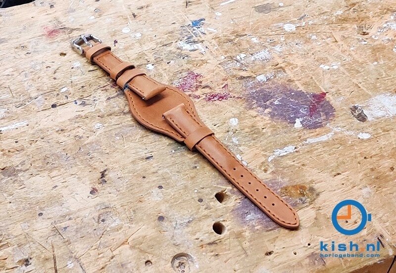 Horlogeband 18mm flieger bruin