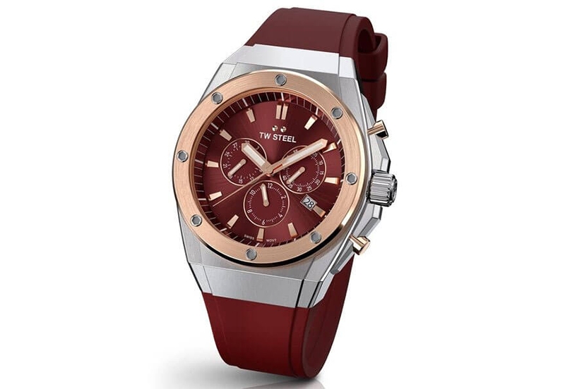 TW Steel CEO Tech CE4045 horlogeband rood - 27mm