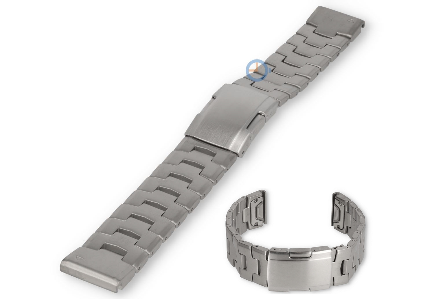 Titanium horlogeband voor Garmin - 22mm - Silver