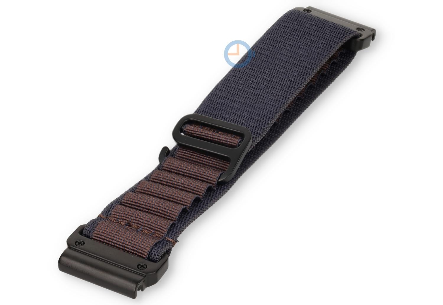 22mm QuickFit Alpine bandje - textiel - blue/orange