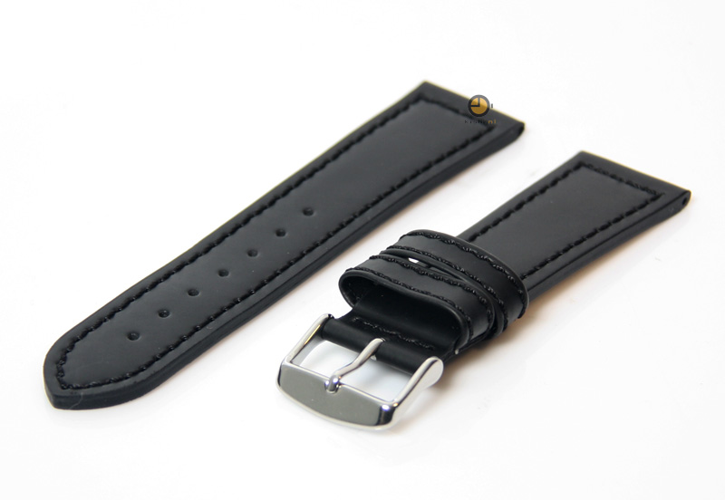 Horlogeband 24mm zwart