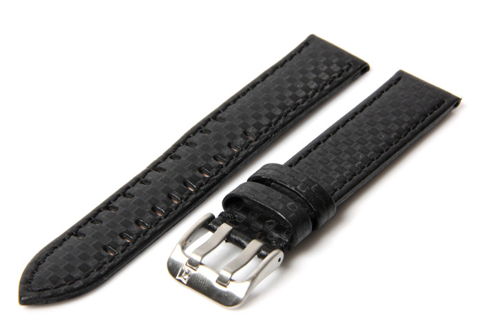 Horlogeband 18mm carbon
