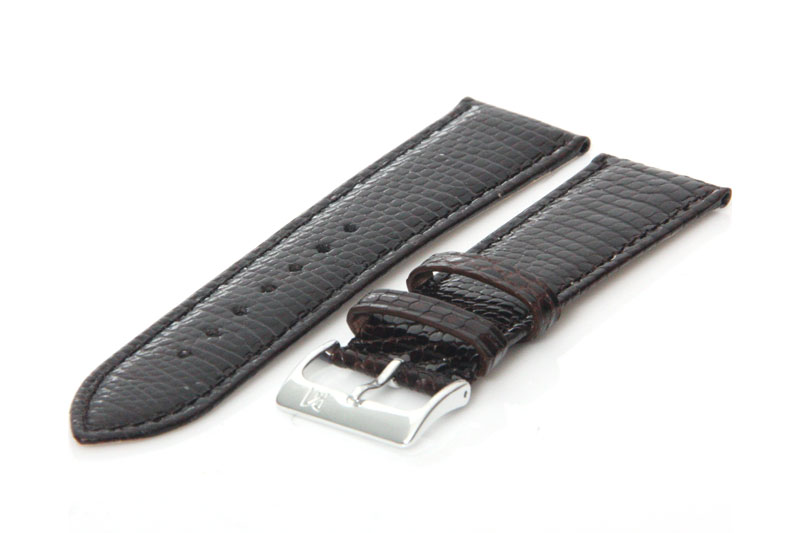 Horlogeband 20mm donkerbruin