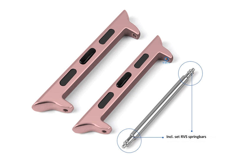 Roze Apple watch adapter 44/45/46/49mm - 22mm