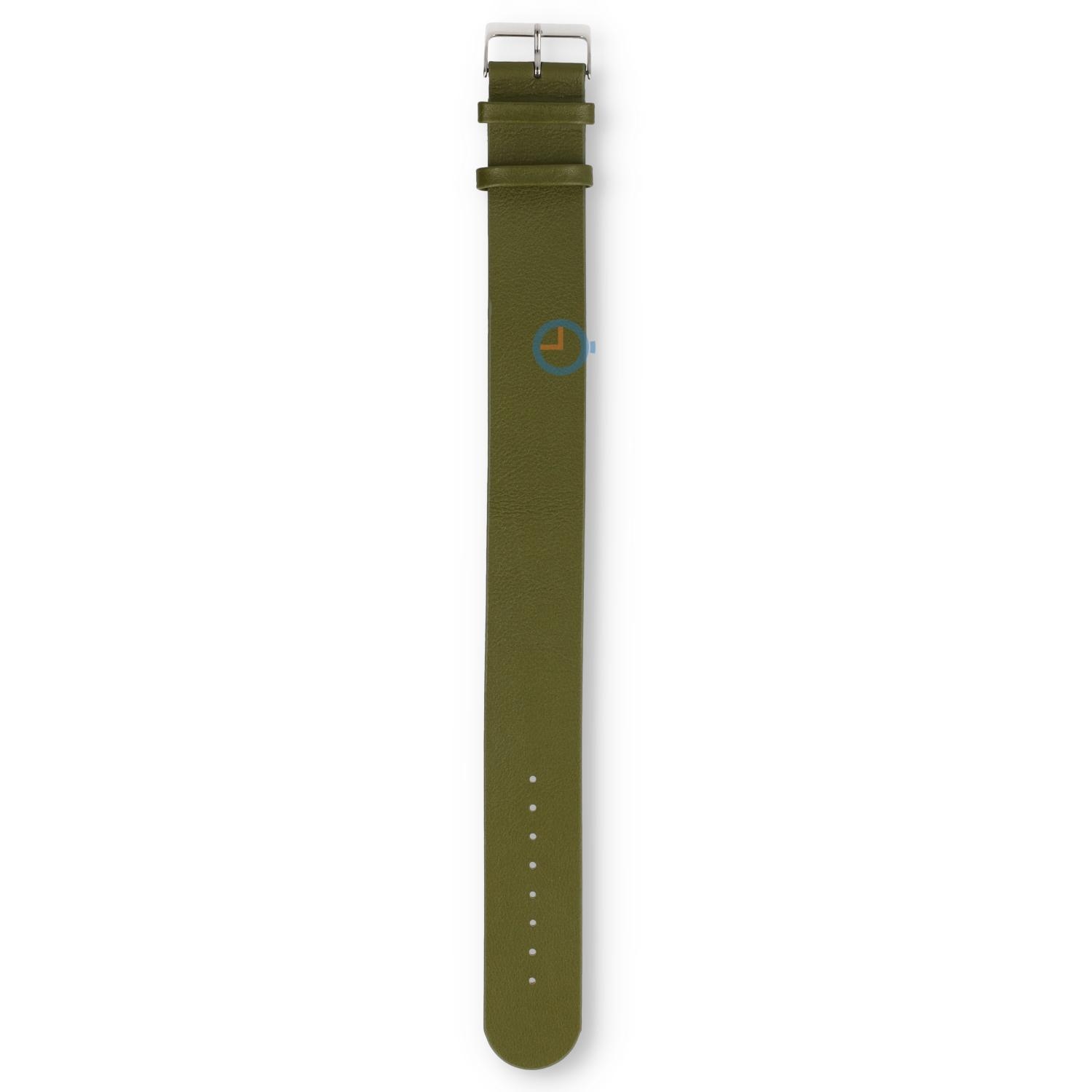 One-piece leren horlogeband - 24mm - avocado