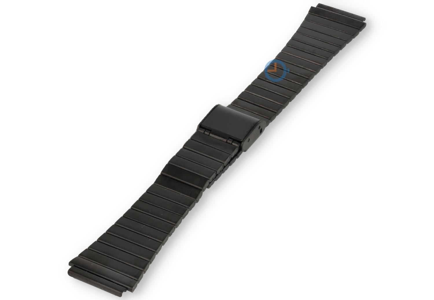 Casio 18mm bandje staal - zwart - F-91W