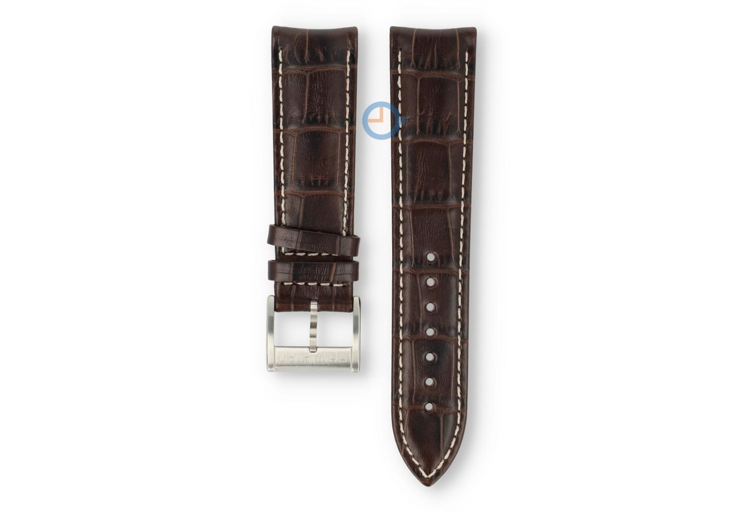 Hamilton horlogebandje - 22/20mm - bruin leer