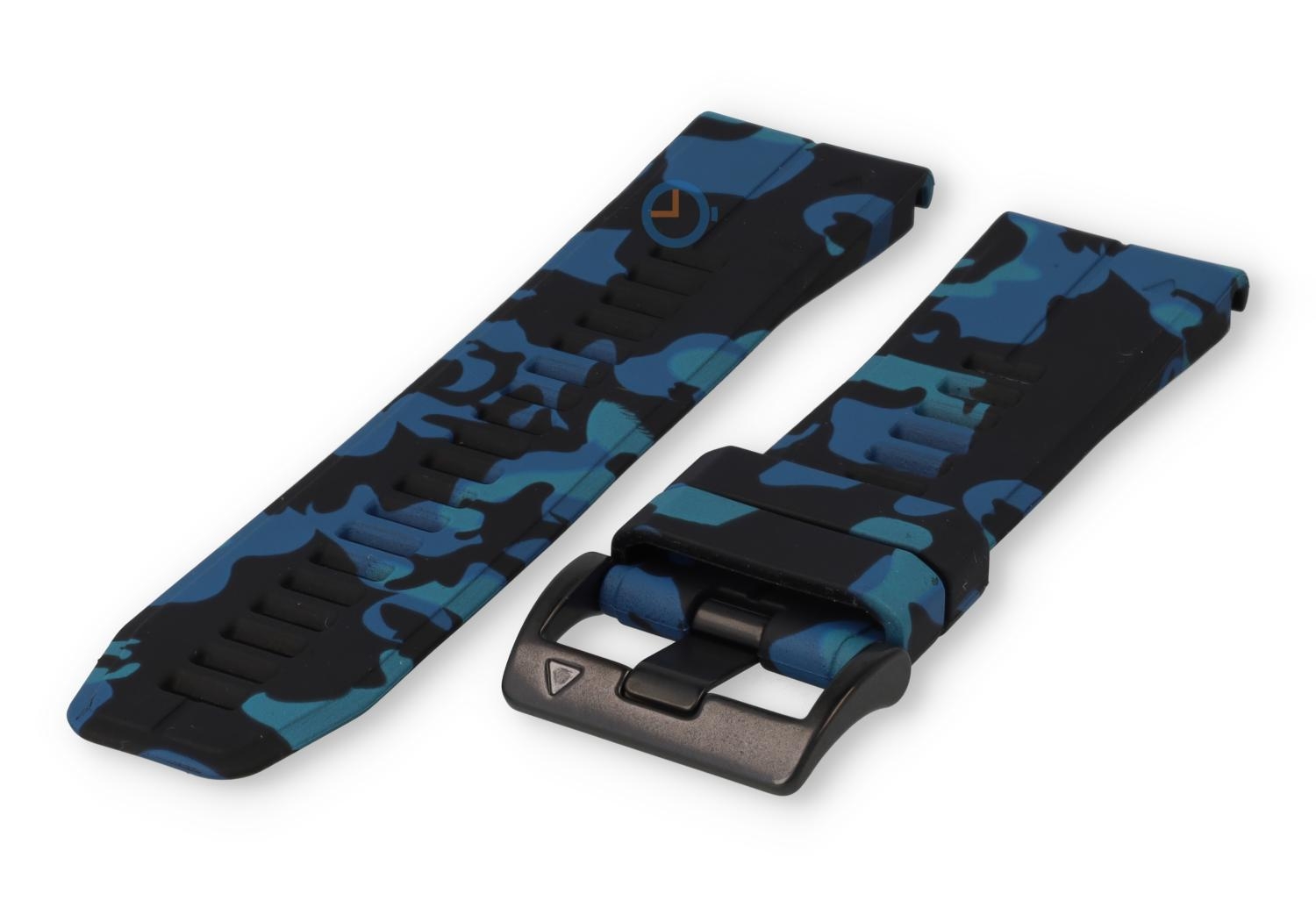 Quick Fit band Garmin Fenix 7X - legerprint - blauw