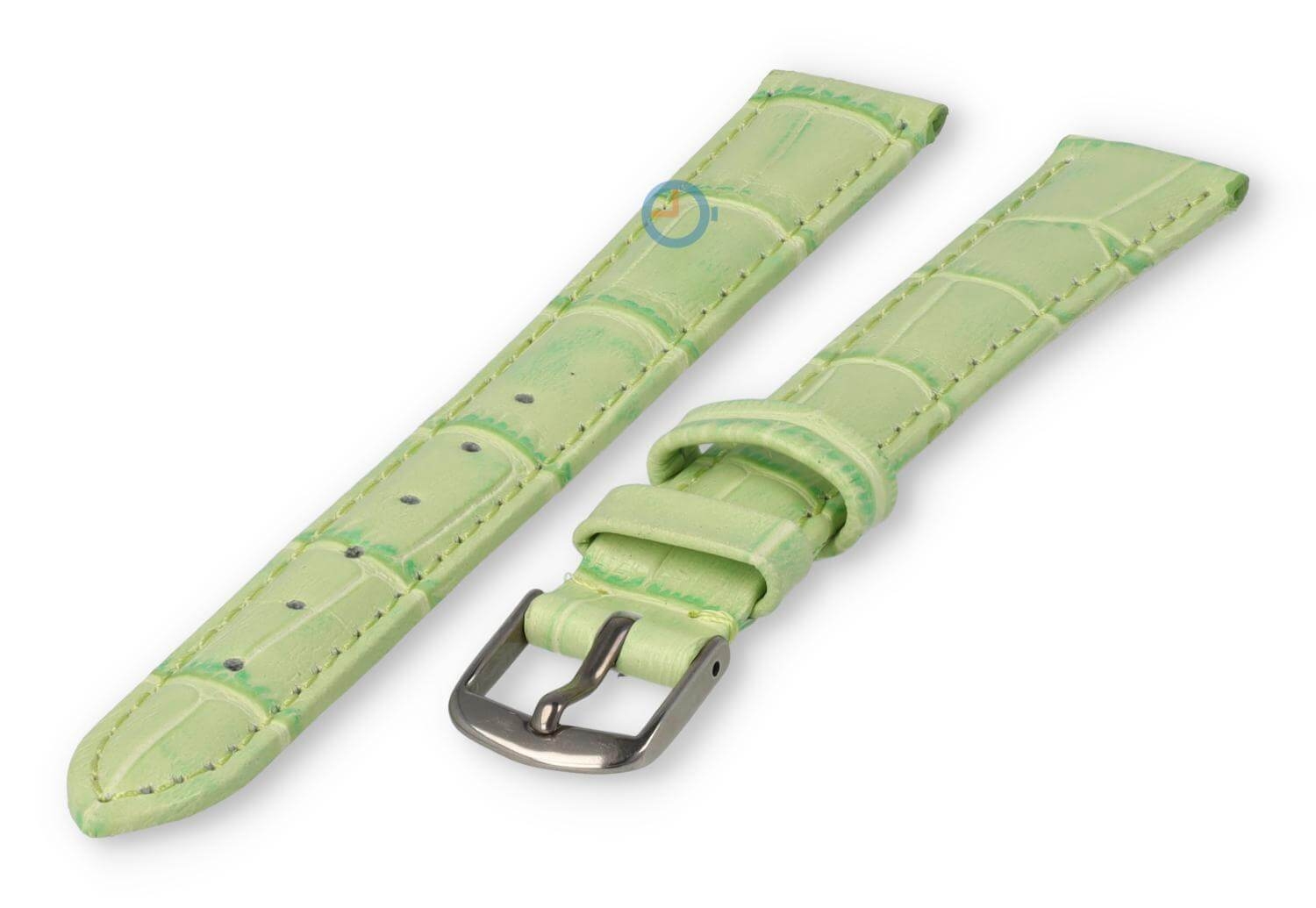 XL horlogeband van leer - 14mm - appelgroen