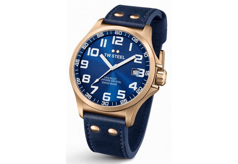 TW Steel CEO pilot CE6000 horlogeband blauw - 22mm