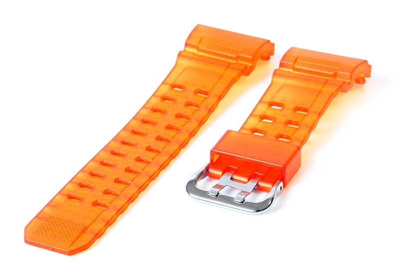Casio G-Shock GW-9400 horlogeband rubber - oranje transparant