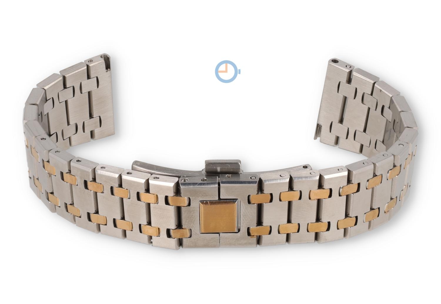 22mm stalen horlogeband zilver/goud - Audemars Piguet look