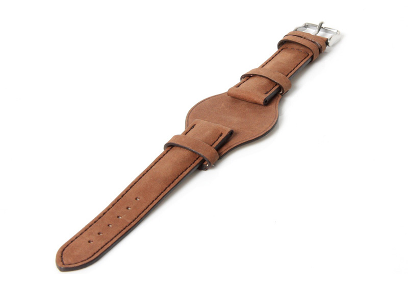 Horlogeband 20mm flieger bruin