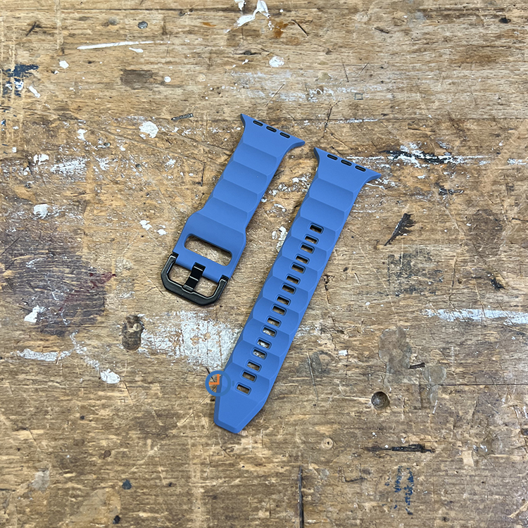 Sportbandje voor Apple Watch 41mm - grijsblauw