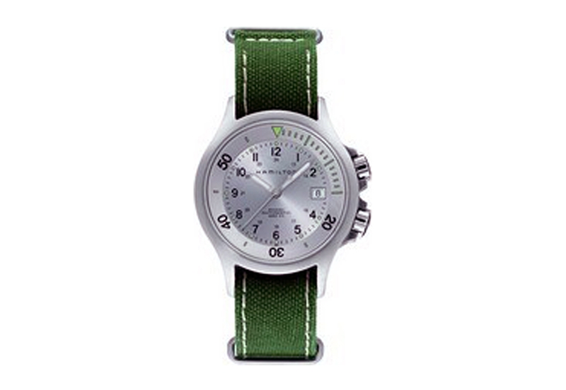 Hamilton horlogeband H77515853 - groen nylon