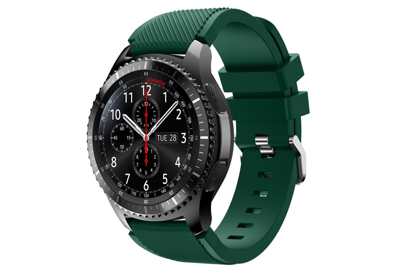 Samsung Gear S3/Galaxy 46mm  horlogeband donker groen