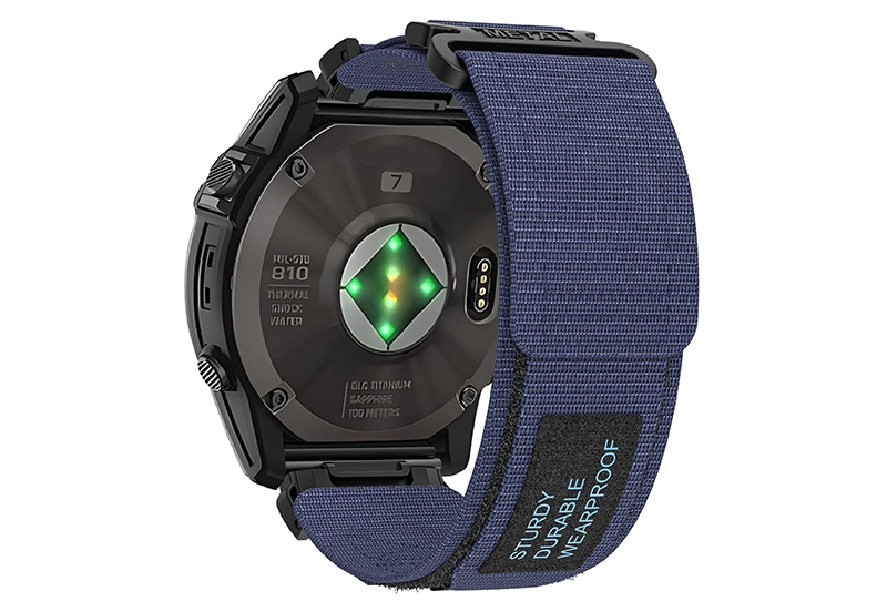 Garmin Fenix 8 - 47mm bandje - nylon 22mm - blauw